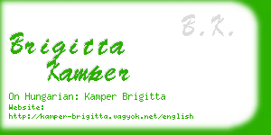 brigitta kamper business card